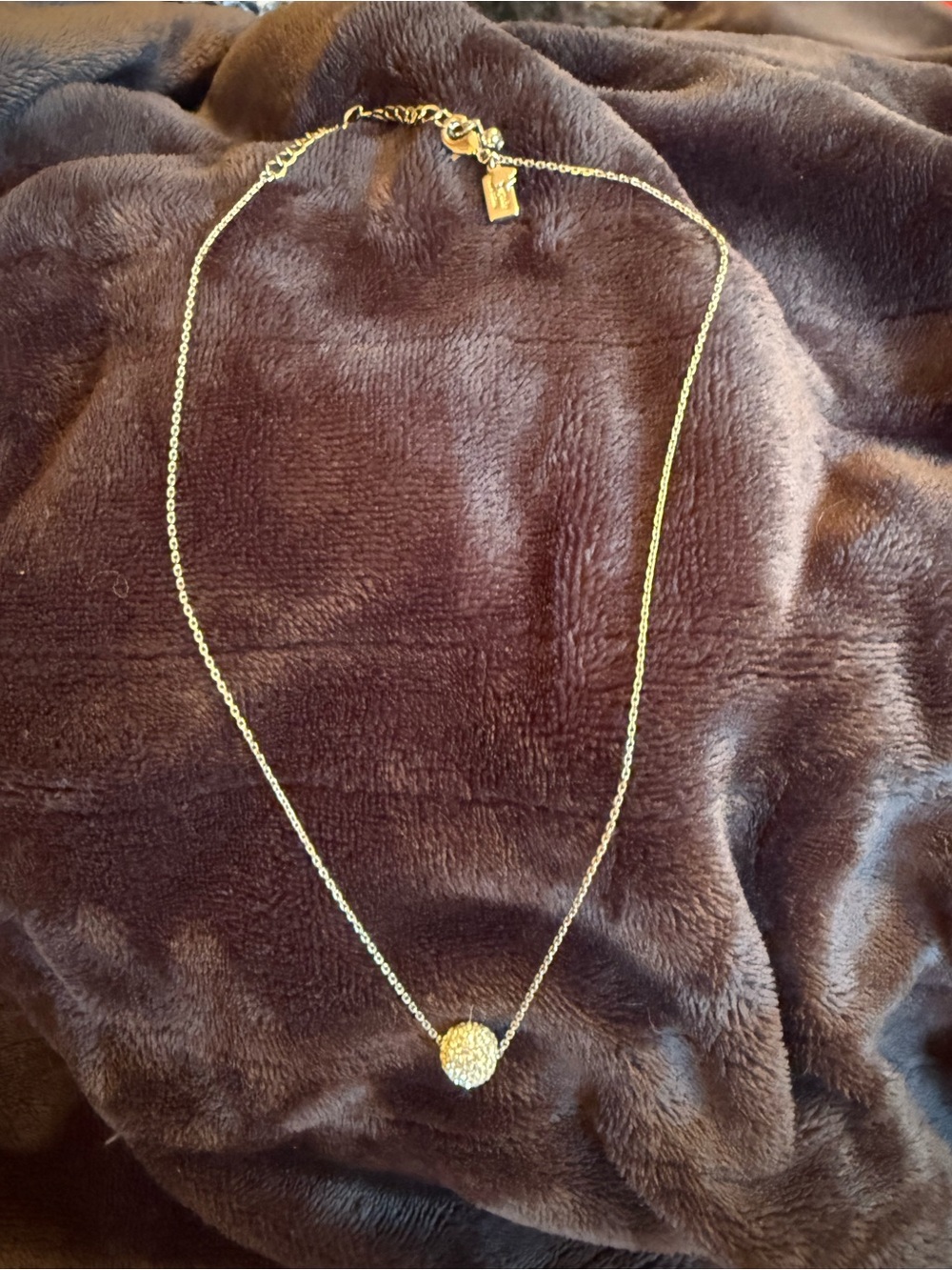 Silver Kate Spade  Pavé Crystal Pendant Necklace - Women's Jewelry